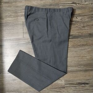 Banana Republic Modern Slim Fit Dress Slacks Mens 35x32 Gray Wool Trouser Pants